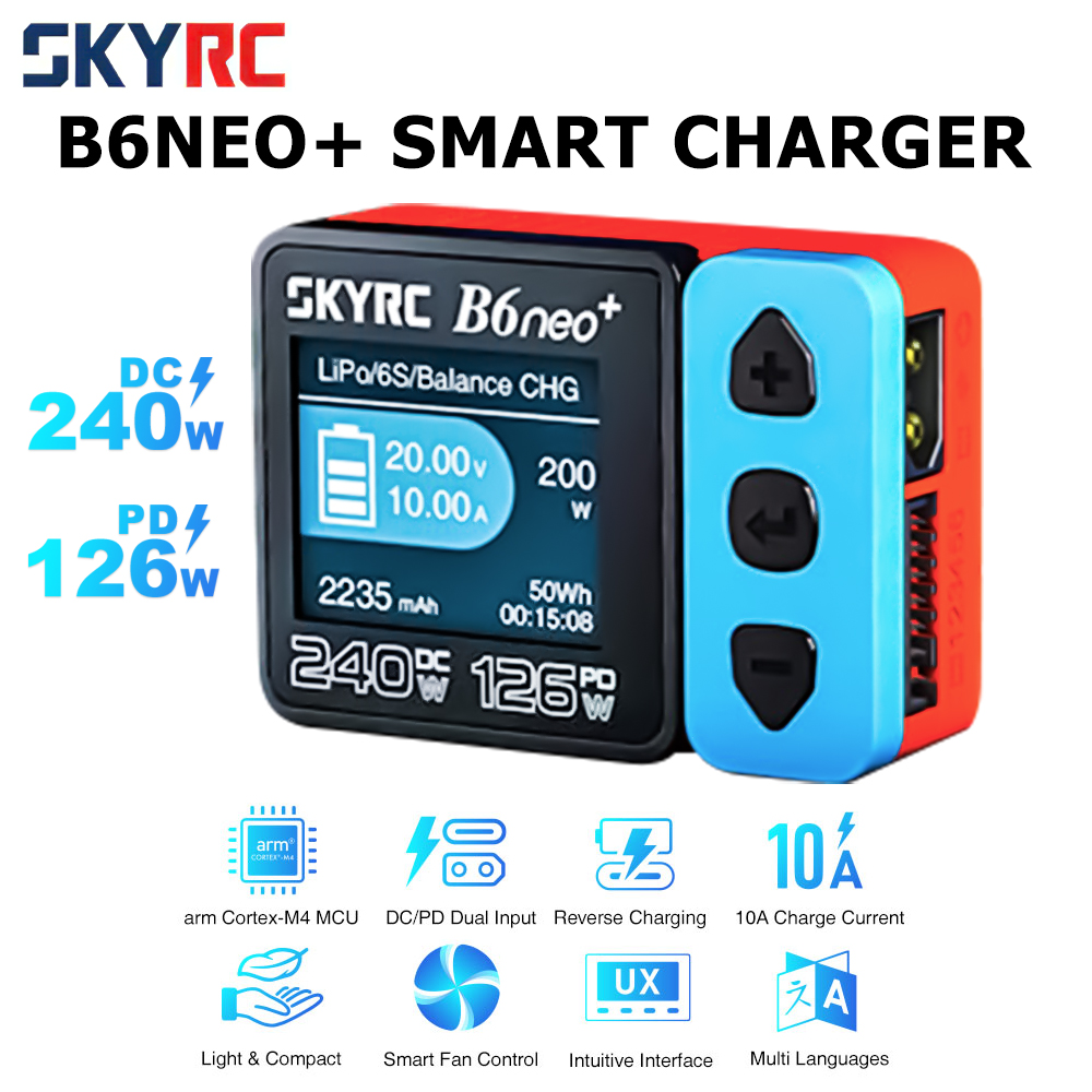 SkyRC B6 Neo スマート充電器 DC 200W P - Skyrc B6 Neo Smart Charger のレビューと価格