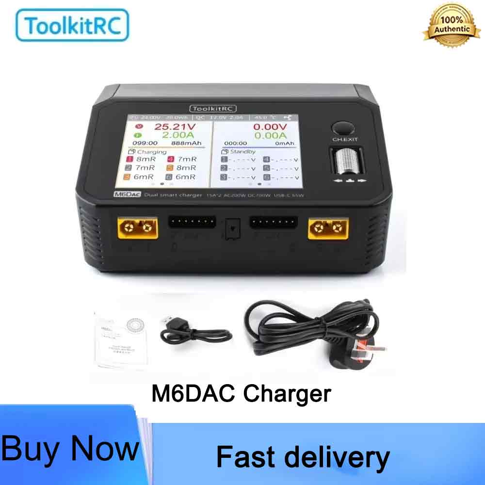 ToolkitRC M6DAC スマートバランス充電器 70 - Toolkitrc M6Dac Smart Charger のレビューと価格