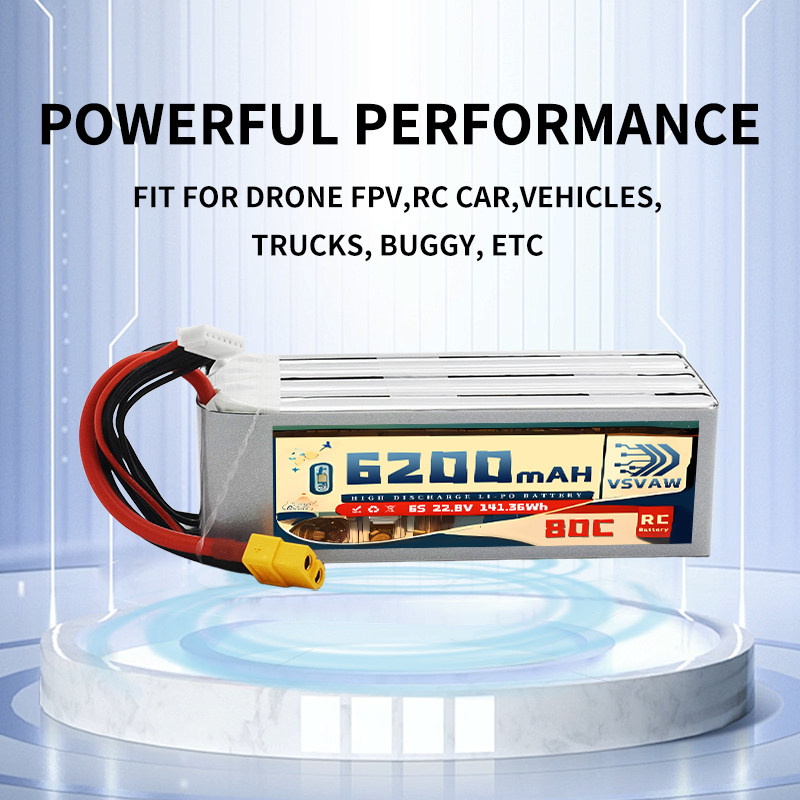アップグレードされた VSVAW 6S 22.8V 80C/ - 6S Lipo Battery 22.2V 5000Mah のレビューと価格