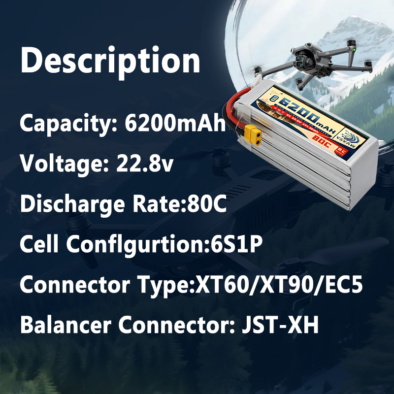 アップグレードされた VSVAW 6S 22.8V 80C/ - 6S Lipo Battery 22.2V 5000Mah のレビューと価格