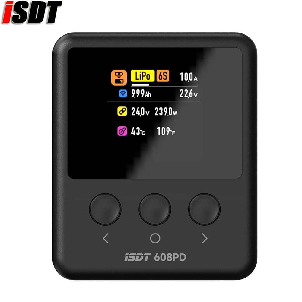 ISDT 608PD Lipo バランス充電器放電器、DC  - Toolkitrc M6Dac Smart Charger のレビューと価格